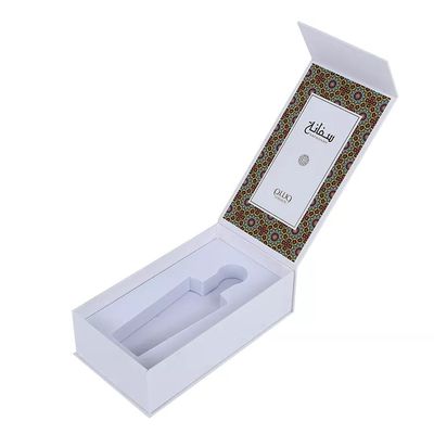 Contenitore di regalo biodegradabile dell'oro e del nero, cartone Matte Packaging Box With Insert