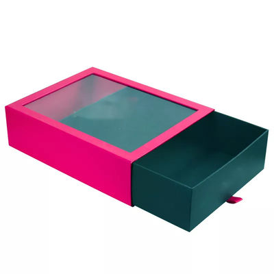 Contenitore di cuoio di unità di elaborazione di Pantone che fa scorrere la scatola pieghevole TUV del regalo del cassetto di Kraft