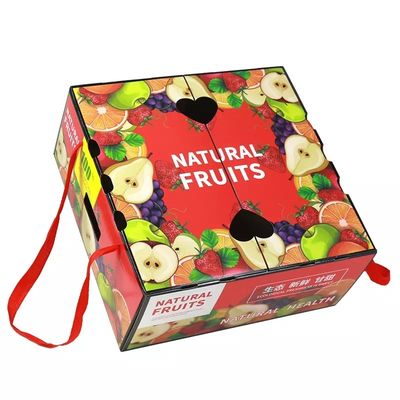 Contenitori di spedizione di stampa su ordinazione di verdure di cartone dei contenitori di imballaggio del cartone per frutta