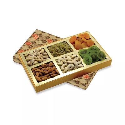 L'imballaggio decorativo stampato del regalo di nozze inscatola il contenitore di imballaggio asciutto della frutta di Diwali vuoto