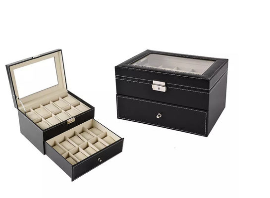 contenitori d'imballaggio d'imballaggio di legno ISO9001 di orologio della raccolta delle scatole del MDF 20pcs