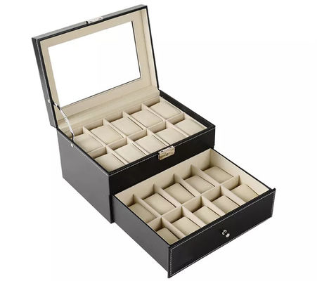 contenitori d'imballaggio d'imballaggio di legno ISO9001 di orologio della raccolta delle scatole del MDF 20pcs