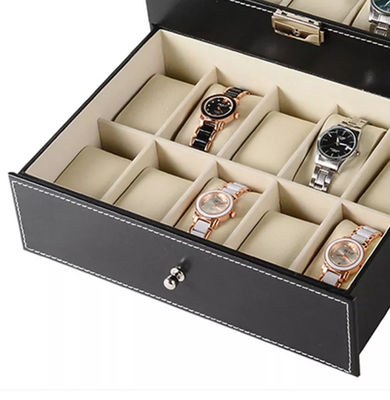 contenitori d'imballaggio d'imballaggio di legno ISO9001 di orologio della raccolta delle scatole del MDF 20pcs