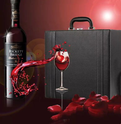 Goffratura fatta a mano del contenitore di regalo della bottiglia di vino di BRANDY Wine Packaging Boxes del WHISKEY
