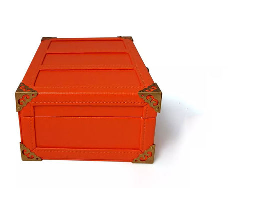 Contenitore di cuoio di unità di elaborazione del MDF che si affolla il contenitore di regalo della valigia del profumo fatto a mano