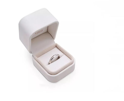 Contenitori di gioielli magnetici delle similpelle del ODM Ring Gift Boxes Logo Printed ISO9001