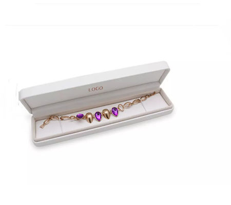 Contenitori di gioielli magnetici delle similpelle del ODM Ring Gift Boxes Logo Printed ISO9001