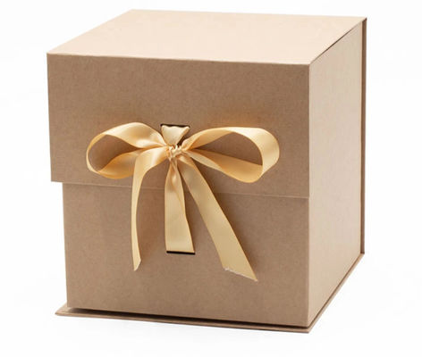 Contenitore di regalo magnetico pieghevole amichevole della chiusura dei contenitori di imballaggio del cartone di Eco con il nastro