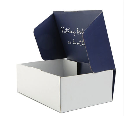 Contenitore d'imballaggio stampato di regalo della carta dell'abbigliamento di marca, contenitori di spedizione pieganti ondulati di bollettino