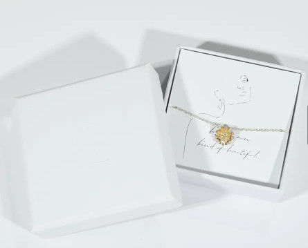 Contenitore di regalo della carta della vernice di Pantone Ring Jewelry Packaging Box Kraft