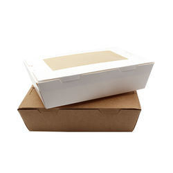 Contenitore di regalo stampato impermeabile al grasso della carta dell'alimento Kraft bianco per cuocere