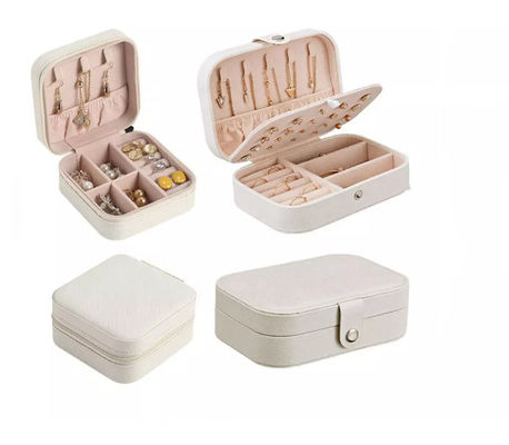 Portatile d'imballaggio dei gioielli del contenitore di piccola di gioielli H001 del contenitore flanella di cotone del regalo