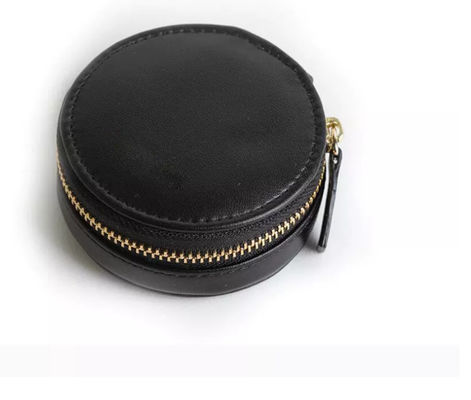 Il controllo di qualità di cuoio Mini Jewelry Box With Zipper del contenitore di unità di elaborazione del minimalista incide