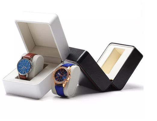 Contenitore di orologio di cuoio d'imballaggio dell'unità di elaborazione di iso del contenitore di orologio su ordinazione di dimensione