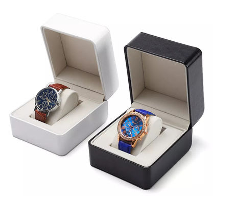 Contenitore di orologio di cuoio d'imballaggio dell'unità di elaborazione di iso del contenitore di orologio su ordinazione di dimensione