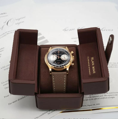 Certificazione aperta d'imballaggio dello SGS del contenitore di orologio meccanico doppia