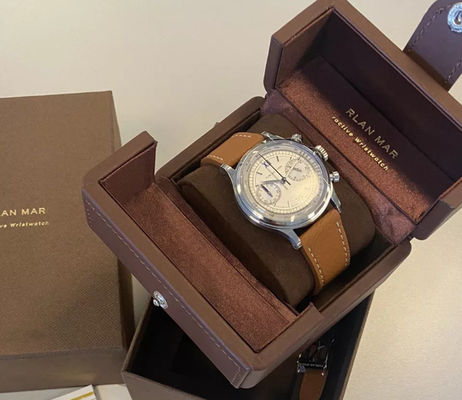 Certificazione aperta d'imballaggio dello SGS del contenitore di orologio meccanico doppia