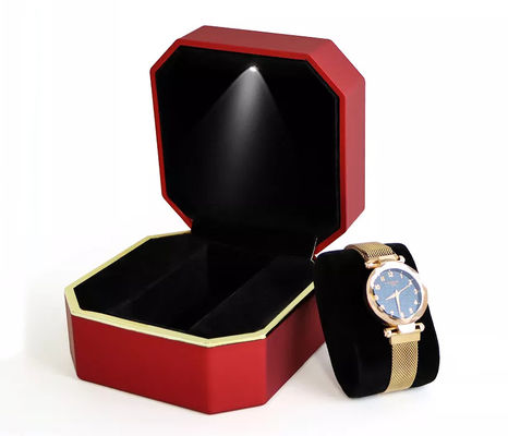 Scatola d'imballaggio dell'orologio dell'ottagono dell'OEM Scatola di orologio principale fatta a mano
