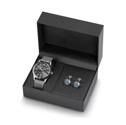 Regalo nero del contenitore di orologio del cartone che imballa spessore ISO9001 di 2mm: 2008