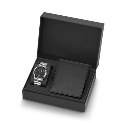 Regalo nero del contenitore di orologio del cartone che imballa spessore ISO9001 di 2mm: 2008