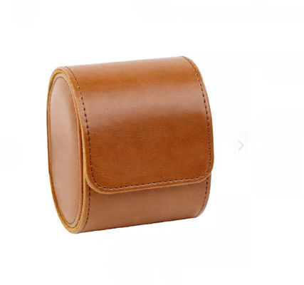 Logo personalizzato della scatola di imballaggio dell'orologio da polso in pelle PU 3,9 * 3,2 * 2,7 pollici