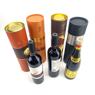 Le scatole del ODM Logo Wooden Wine Bottle Gift dell'OEM inscatolano la metropolitana di carta