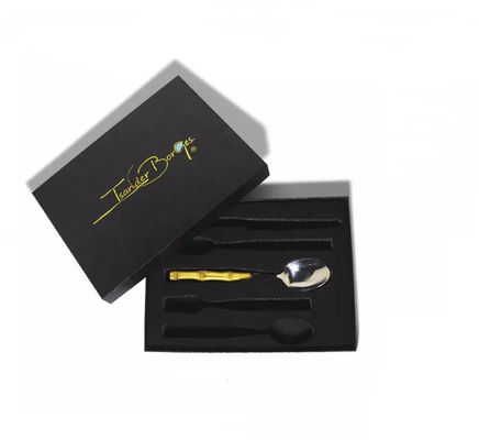Contenitore di regalo di timbratura caldo dell'insieme della coltelleria di iso di Logo Dinnerware Packaging Boxes