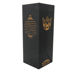 Contenitore di regalo della bottiglia del liquore di iso dei contenitori di regalo della bottiglia di vino di tocco morbido del cartone