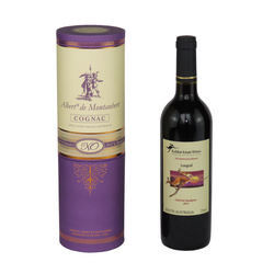 Contenitore di regalo della bottiglia del liquore di iso dei contenitori di regalo della bottiglia di vino di tocco morbido del cartone