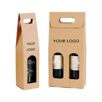 Contenitori stampati su ordinazione ricoprenti UV di lucidatura di vino dei contenitori di regalo della bottiglia di vino