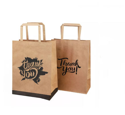Verniciatura dello SGS della borsa riciclato borsa della carta kraft di carta kraft Brown