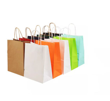 Verniciatura dello SGS della borsa riciclato borsa della carta kraft di carta kraft Brown