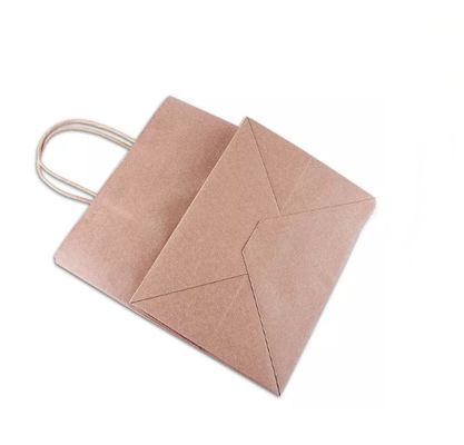 La borsa Pantone durevole di carta kraft della maniglia porta via la borsa dell'alimento