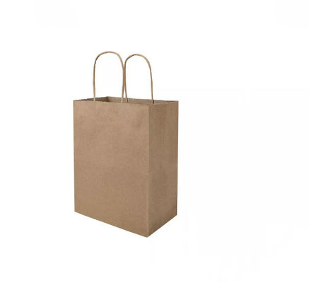 La borsa Pantone durevole di carta kraft della maniglia porta via la borsa dell'alimento