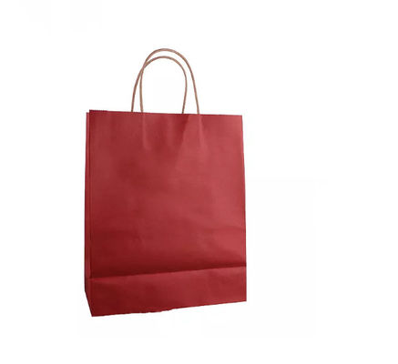 La borsa Pantone durevole di carta kraft della maniglia porta via la borsa dell'alimento