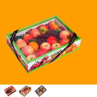 Contenitori d'imballaggio di frutta di lusso del cartone di iso con la copertura trasparente