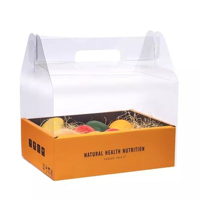 Contenitori d'imballaggio di frutta di lusso del cartone di iso con la copertura trasparente