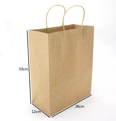 La borsa d'imballaggio di Kraft del pane puro ha riciclato variopinto stampato biodegradabile