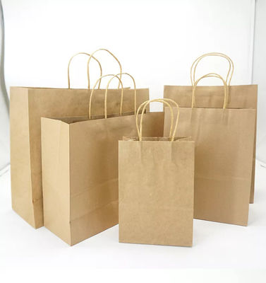 La borsa d'imballaggio di Kraft del pane puro ha riciclato variopinto stampato biodegradabile