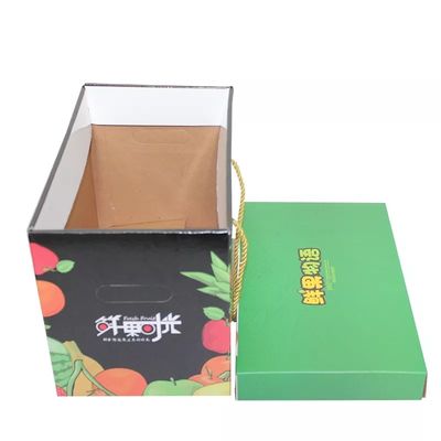 Scatola ondulata su ordinazione per il certificato di iso di stampa offset di frutti 4c