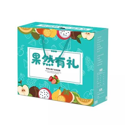 Rettangolo ondulato di scatole di cartone personalizzate per frutta e verdura