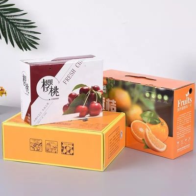 I materiali riciclati fruttificano scatole di spedizione d'imballaggio di frutta del cartone delle scatole