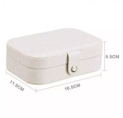 Portatile biodegradabile del cuoio dell'unità di elaborazione dei contenitori di regalo dei gioielli del contenitore di gioielli di viaggio E457