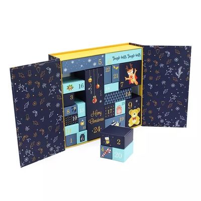 ODM Advent Calendar Boxes dell'OEM rettangolare dei contenitori di regalo del cartone di Natale