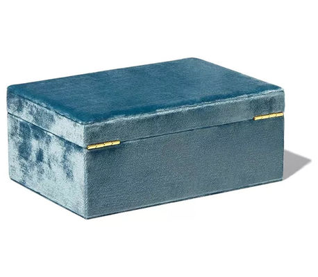 Contenitore di lusso di legno d'imballaggio BSCI di ninnolo dei gioielli del contenitore di gioielli del velluto