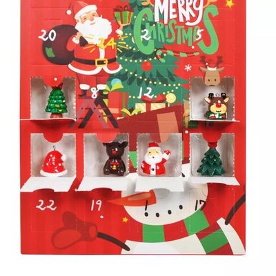 L'iso di Natale dei contenitori di regalo del cartone di sorpresa di conto alla rovescia ha certificato