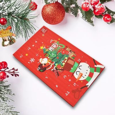 L'iso di Natale dei contenitori di regalo del cartone di sorpresa di conto alla rovescia ha certificato