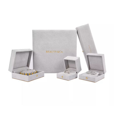 Contenitore di regalo privato della collana del velluto dell'unità di elaborazione dell'etichetta, contenitore di regalo d'imballaggio di gioielli di lusso