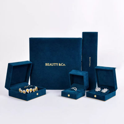 Contenitore di regalo privato della collana del velluto dell'unità di elaborazione dell'etichetta, contenitore di regalo d'imballaggio di gioielli di lusso