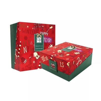 Natale decorativo di stampa su ordinazione Eve Box dei contenitori di regalo del cartone di Natale